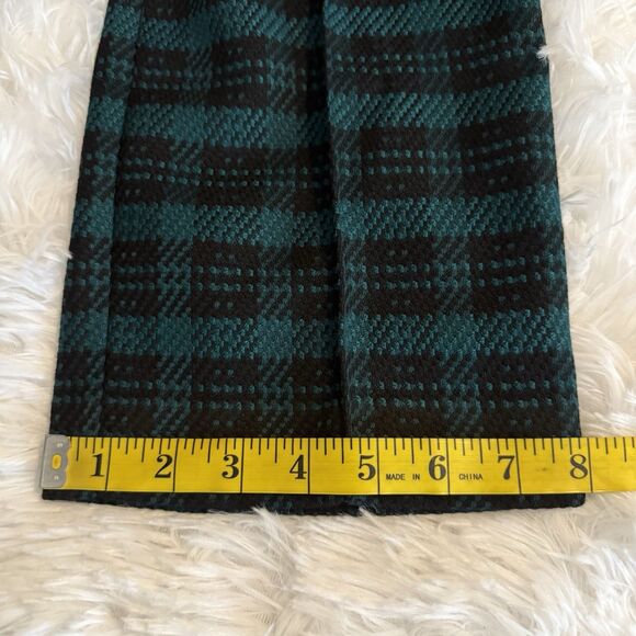Ann Taylor The Petite Plaid High Waist Ankle Tweed Pants Women 4P Blue Black - Picture 13 of 15